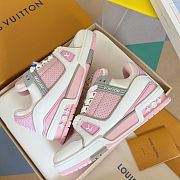 Louis Vuitton LV Trainer Pink Sneaker - 3