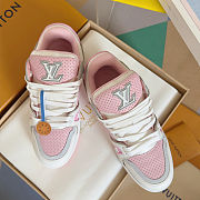 Louis Vuitton LV Trainer Pink Sneaker - 2