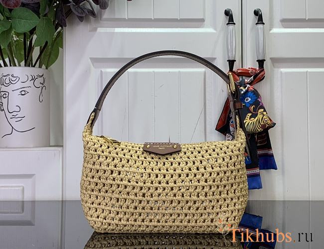 Louis Vuitton LV Hills Pochette Raffia 18.5x11x6.5cm - 1