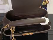 Louis Vuitton LV Capucines MM Souple Chocolate Brown 33x24x12cm - 5