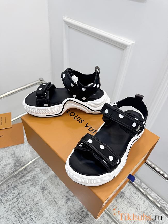 Louis Vuitton LV Archlight Flat Sandals Black - 1