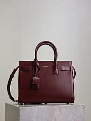 YSL Sac De Jour Bag Red Smooth Calfskin 26cm - 1