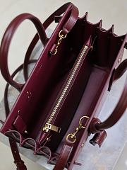 YSL Sac De Jour Bag Red Smooth Calfskin 26cm - 3