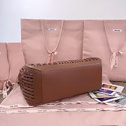 Miu Miu Leather Basket Cognac 40x21x15.5cm - 6