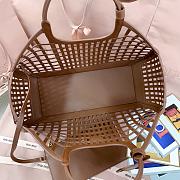 Miu Miu Leather Basket Cognac 40x21x15.5cm - 3
