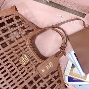 Miu Miu Leather Basket Cognac 40x21x15.5cm - 2