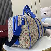 Gucci GG Multicolor Medium Duffle Bag Blue 45x30x24.5cm - 6
