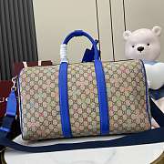 Gucci GG Multicolor Medium Duffle Bag Blue 45x30x24.5cm - 4