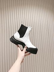Louis Vuitton LV Ruby Flat Ankle White Boots - 5