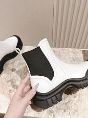 Louis Vuitton LV Ruby Flat Ankle White Boots - 3