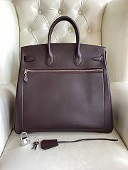 Hermes Birkin 40 Bag Brown Silver 40x40x24cm - 2