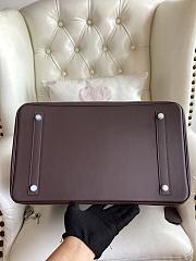 Hermes Birkin 40 Bag Brown Silver 40x40x24cm - 3