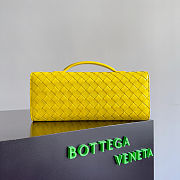 Bottega Veneta Long Clutch Andiamo With Handle Yellow 31x13x3cm - 3
