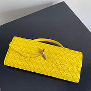 Bottega Veneta Long Clutch Andiamo With Handle Yellow 31x13x3cm - 2