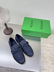 Bottega Veneta Astaire Navy Blue Loafer - 1