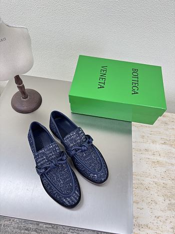 Bottega Veneta Astaire Navy Blue Loafer