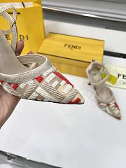 Fendi Colibrì FF-Motif Slingback Pumps 85mm - 3