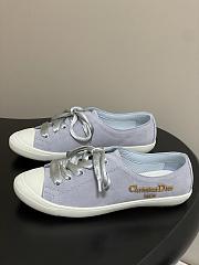 Dior Lucky Sneaker Pale Blue Suede Calfskin - 2