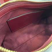 Gucci GG Emblem Small Shoulder Bag Red 22x14x8cm - 2