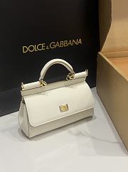 Dolce & Gabbana Small Sicily White Handbag 18x11x6cm - 2