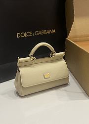 Dolce & Gabbana Small Sicily Beige Handbag 18x11x6cm - 4