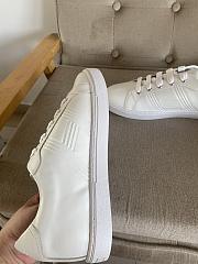 Hermes White Leather Quicker Sneakers - 4