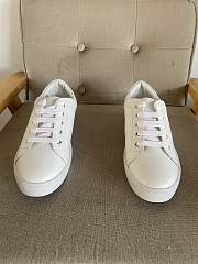 Hermes White Leather Quicker Sneakers - 2