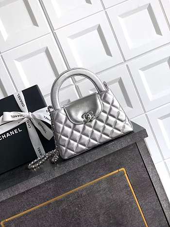 Chanel Mini Kelly Silver 13x19x7cm