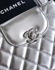 Chanel Mini Kelly Silver 13x19x7cm - 6