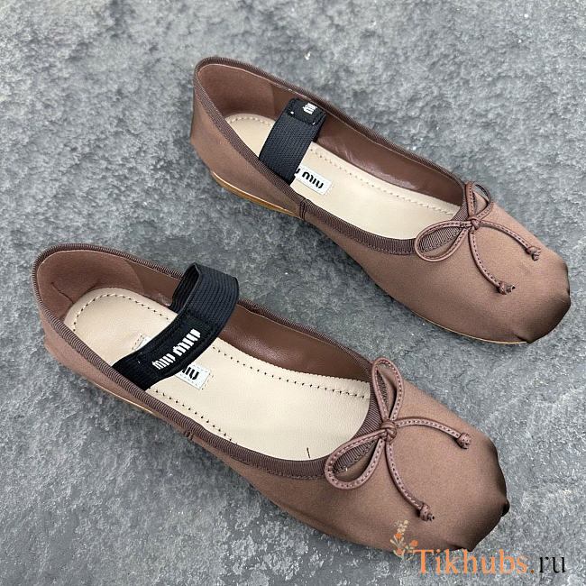 Miu Miu Satin Ballet Flats - 1