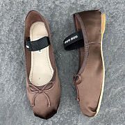 Miu Miu Satin Ballet Flats - 2