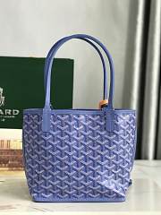 Goyard Mini Anjou Tote Bag Blue 20x20x10cm - 6