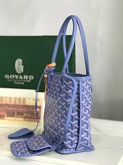 Goyard Mini Anjou Tote Bag Blue 20x20x10cm - 4