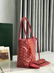 Goyard Mini Anjou Tote Bag Red 20x20x10cm - 5