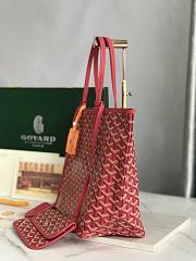 Goyard Goyardine Monogram Tote Red 34x15x28cm - 2