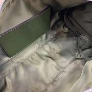 Gucci GG Canvas Small Cylinder Bag Green 30x16x16cm - 2