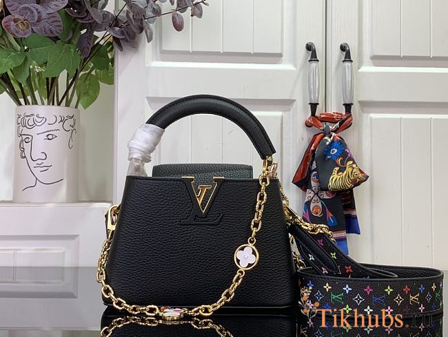 Louis Vuitton LV Mini Capucines Black 21x8x14cm - 1
