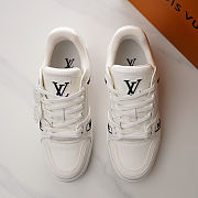 Louis Vuitton LV White Trainer Sneaker - 2