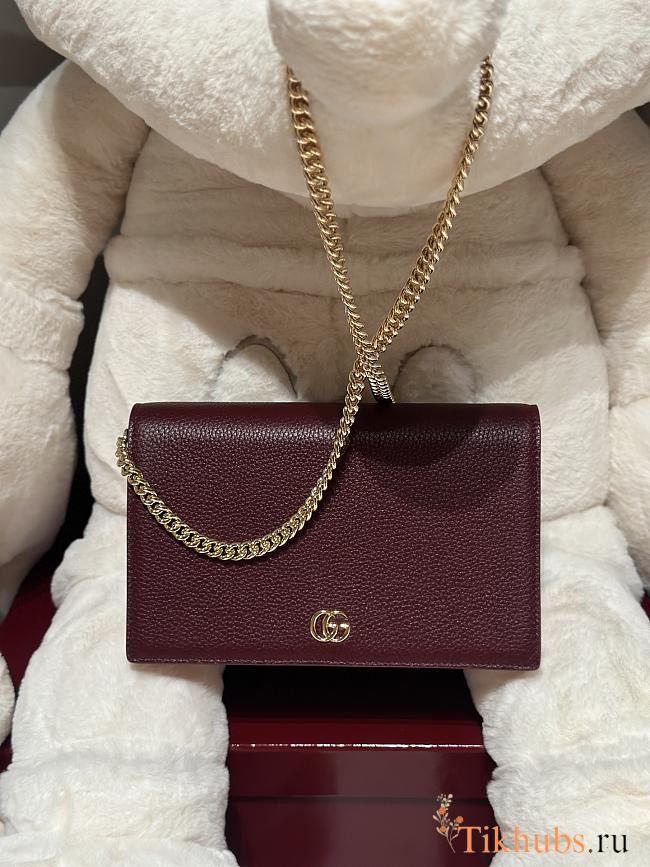 Gucci GG Marmont Wallet On Chain Red 20x12.5x4cm - 1