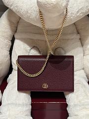 Gucci GG Marmont Wallet On Chain Red 20x12.5x4cm - 1