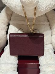 Gucci GG Marmont Wallet On Chain Red 20x12.5x4cm - 4