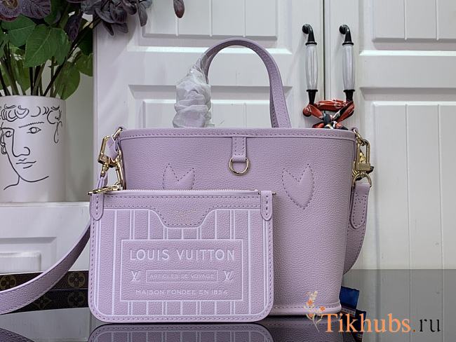 Louis Vuitton LV Neverfull Inside Out BB Purple 26.5x16.5x11cm - 1