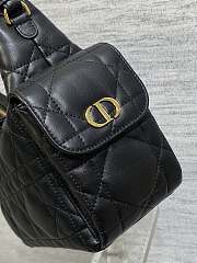 Dior Medium D-Dream Bag Black Lambskin 24x14x9cm - 6