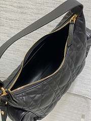 Dior Medium D-Dream Bag Black Lambskin 24x14x9cm - 5