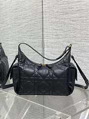 Dior Medium D-Dream Bag Black Lambskin 24x14x9cm - 4