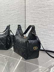 Dior Medium D-Dream Bag Black Lambskin 24x14x9cm - 3