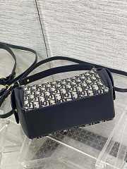 Dior Medium D-Dream Bag Oblique Blue 24x14x9cm - 4