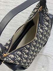 Dior Medium D-Dream Bag Oblique Blue 24x14x9cm - 2