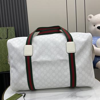 Gucci Medium Webbing Travel Bag White 47x30x27cm