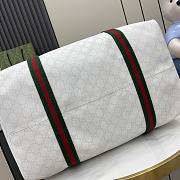 Gucci Medium Webbing Travel Bag White 47x30x27cm - 2